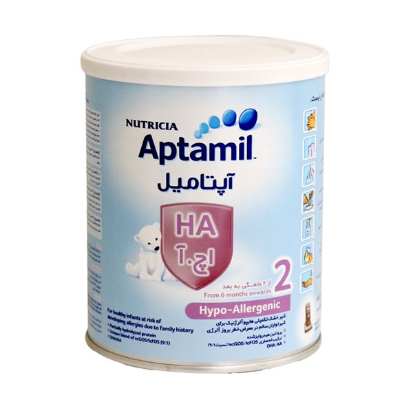 تصویر شیر خشک آپتامیل اچ آ ۲ نوتریشیا از ۶ ماهگی به بعد ۴۰۰ گرم