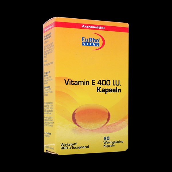 تصویر کپسول ویتامین E 400 یوروویتال ۶۰ عددی
